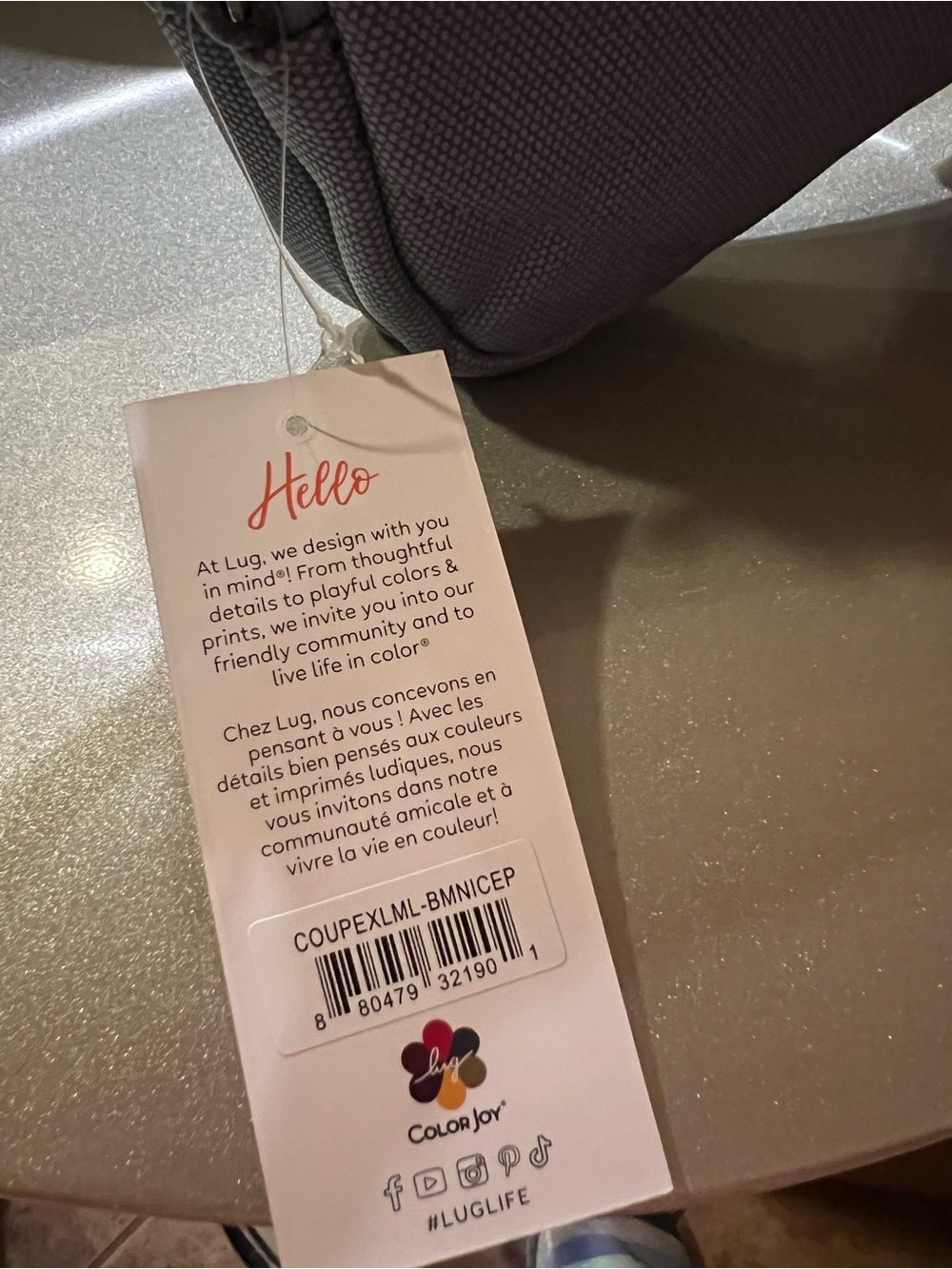 Lug Coupe XL Matte Luxe Blue Moon IcePop NWT - Picture 5 of 7